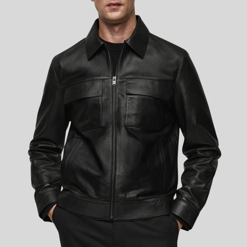 Eshan Genuine Leather Jacket For Men